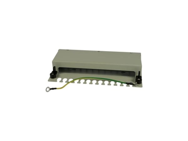 KeystoneModulträger patchpanel för 12x TP-modul utanpåliggande metall ljusgrå Synergy 21