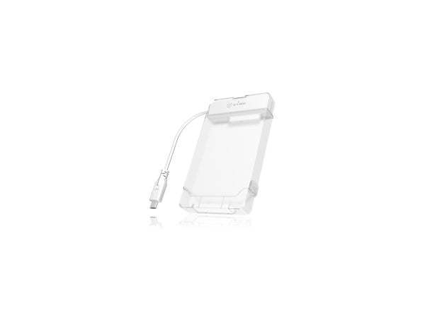 ICY BOX IB-AC703-C - Lagringspakke - 2,5" - SATA 6Gb/s - USB 3.0 - hvit