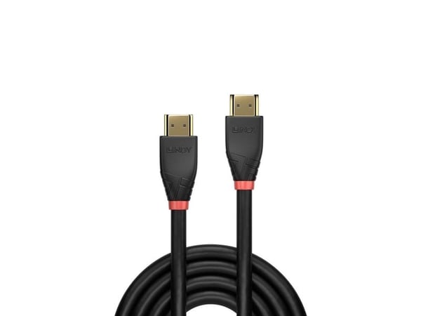 Lindy 41071, 10 m, HDMI-tyyppi A (vakio), HDMI-tyyppi A (vakio), 18 Gbit/s, Äänen paluukanava (ARC), Musta