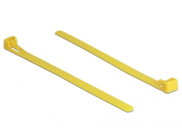 DeLOCK 18760, Avattava johdinside, Nailon, Keltainen, 150 mm, 7,5 mm, 100 kpl