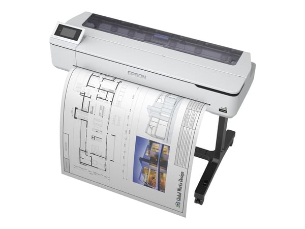 EPSON SureColor SC-T5100 36 tuuman suurkuvatulostin värillinen mustesuihkutulostin Rulla 91,4cm 2400x1200dpi Gigabit LAN Wi-Fi USB 3.0 Leikkuri