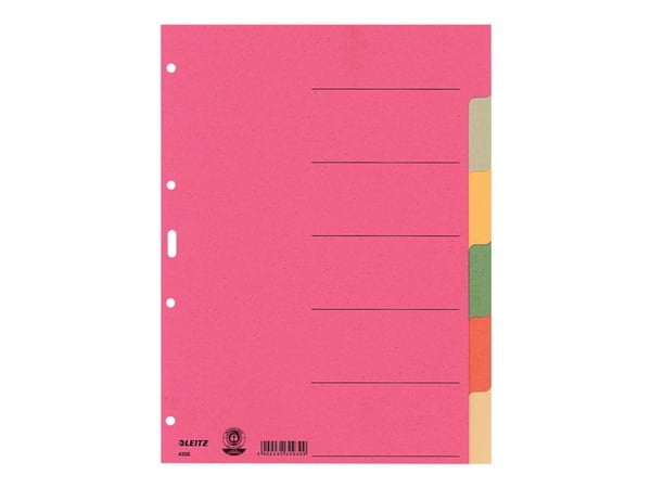 Leitz - Inndeler - 6 deler - for A4 (210 x 297 mm) - med fliker
