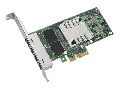 Intel I340-T4 - Nettverksadapter - PCIe 2.0 x4 lav profil - Gigabit Ethernet x 4 - for System x3100 M5; x3400 M2; x3650 M2; x3650 M4 HD; x3755; x38...