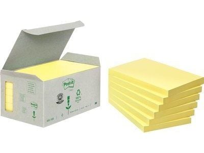 3M 6551B, Suorakulmio, Keltainen, Paperi, 100%, 127 mm, 76 mm