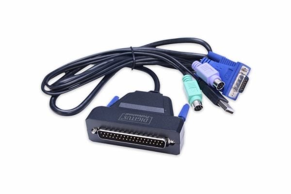 DIGITUS Professional DS-72212 - KVM-svitsj - 1 x KVM port(s) - stasjonær