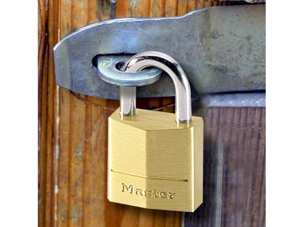 MASTER LOCK 120EURD, Luggage key lock, Alle merker, Messing, Messing, Sølv, Stål, Ryggsekk, Stresskoffert, Duffelbag, Laptop bag, Koffert, Sportsbag