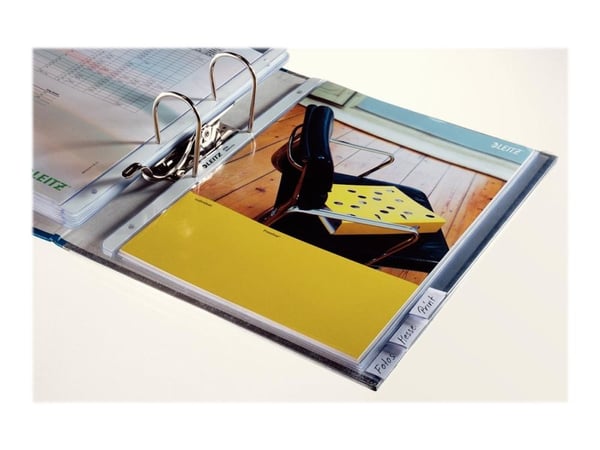 Leitz - Inndeler - 10 deler - fortrykt: A-Z, 1-10 - for A4 Extra (235 × 322 mm) - med fliker - grå