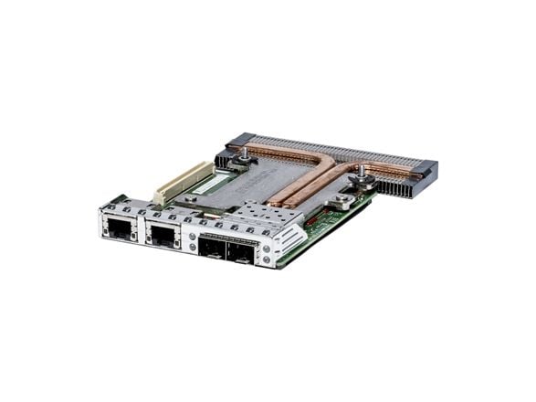 Intel X520 DP - Customer Kit - nettverksadapter - 10Gb Ethernet x 2 - med Intel i350 DP Network Daughter Card - for PowerEdge R620, R710, R715, R72...
