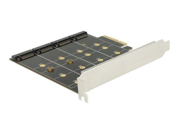 Delock - Lagringskontroller (RAID) - 4-kanals - M.2-kort - RAID RAID 0, 1, 10 - PCIe x4
