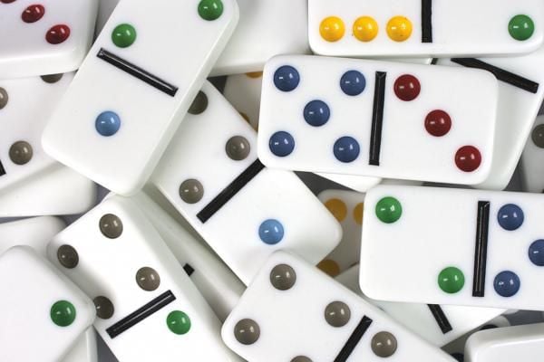 Tactic Domino Double 6 board game