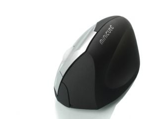 Minicute M0020202, vänster hand, laser, RF Trådlös, 3200 DPI, Svart, Grå