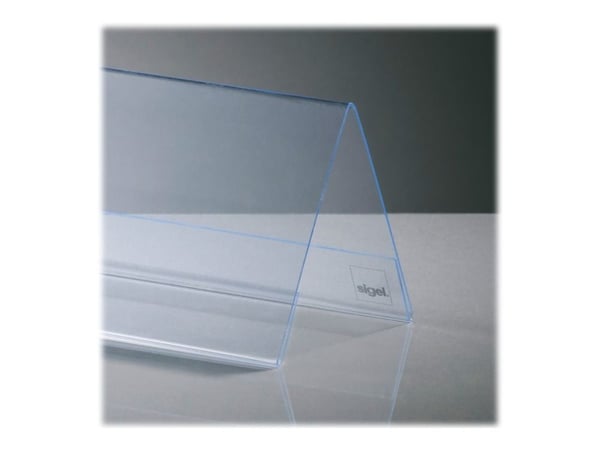 Sigel Table Top Display Frame 95x 42 mm, 10 pcs., Läpinäkyvä
