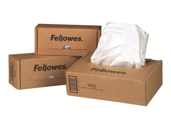 Makulatorposer Fellowes, plast, 53-75 L, pakkeja 50 stk.