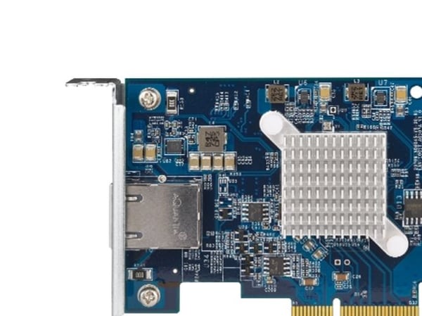 QNAP QXG-10G1T - Nätverksadapter - PCIe 3.0 x4 låg profil - 10Gb Ethernet x 1 - för QNAP QGD-1600, TS-1232, 253, 453, 473, 832, 853, 877, 977, TVS-...