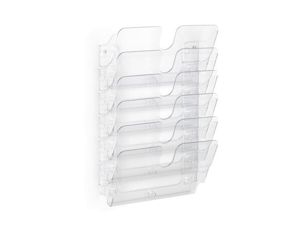 Durable FLEXIPLUS, 6 hyllyä, Läpinäkyvä, A4, 340 mm, 100 mm, 520 mm