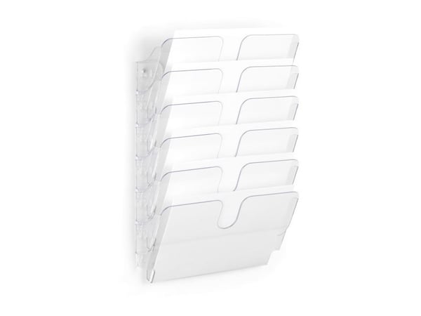 Durable FLEXIPLUS, 6 hyllyä, Läpinäkyvä, A4, 340 mm, 100 mm, 520 mm