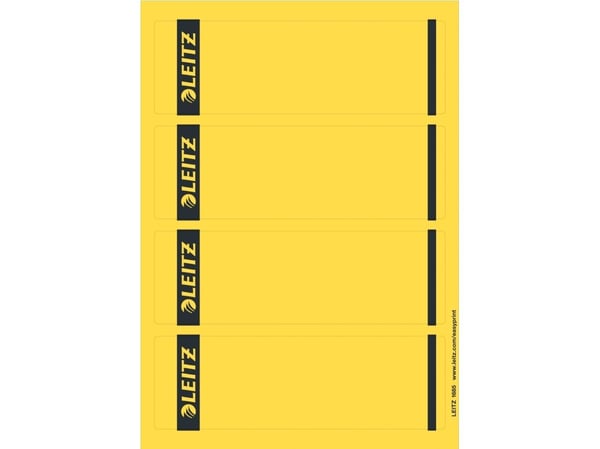 Leitz 16852015, Keltainen, Suorakulmio, Rengaskansio, Paperi, 80 g/m², 4 kpl
