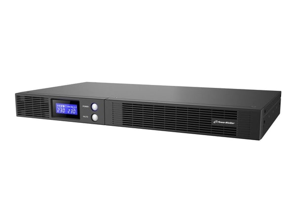 PowerWalker VI 1000 R1U - UPS (kan monteres i rack) - AC 230 V - 600 watt - 1000 VA - 7 Ah - USB, RS-232 - utgangskontakter: 4 - 1U PowerWalker VI 1000 R1U - UPS (kan monteres i rack) - AC 230 V - 600 watt - 1000 VA - 7 Ah - USB, RS-232 - utgangskontakter: 4 - 1U