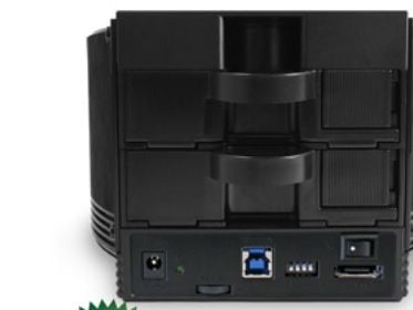 FANTEC SQ-X2RU3e - Harddiskarray - 2 brønner (SATA-600) - HDD 0 - SATA 3Gb/s, USB 3.0 (ekstern)