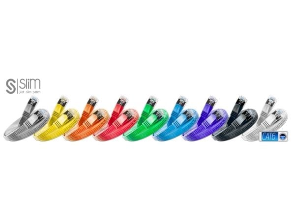 SLIM Patchcords Cat 6, 0.5m, 0,5 m, Cat6, U/FTP (STP), RJ-45, RJ-45