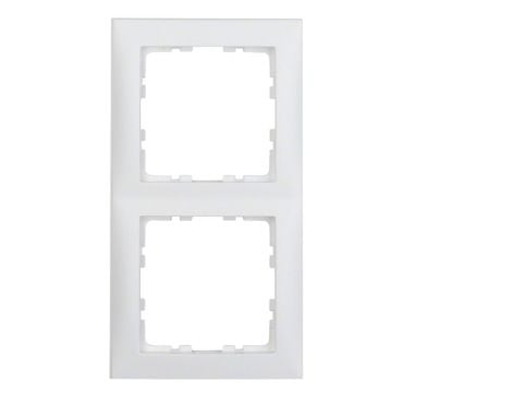Berker Rahmen 2f.pws senkr. u.waagerecht 10129909, Hvid, Termoplast, Berker, Mat, Berker S.1, 10 stk