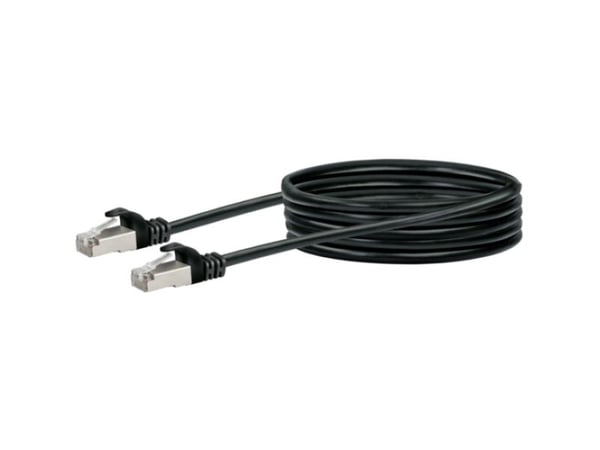 Schwaiger - Nettverkskabel - RJ-45 (hann) til RJ-45 (hann) - 2.5 m - SFTP - CAT 6 - solid - svart