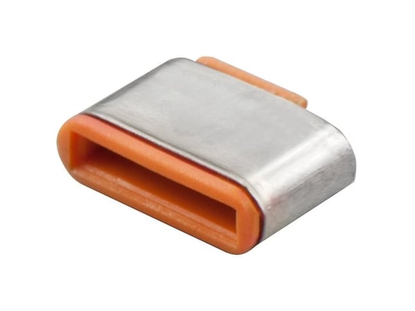 Lindy 40440, Portblockerare, USB Type-C, Orange, Akrylnitrilbutadienstyren (ABS), 10 styck, Polypåse