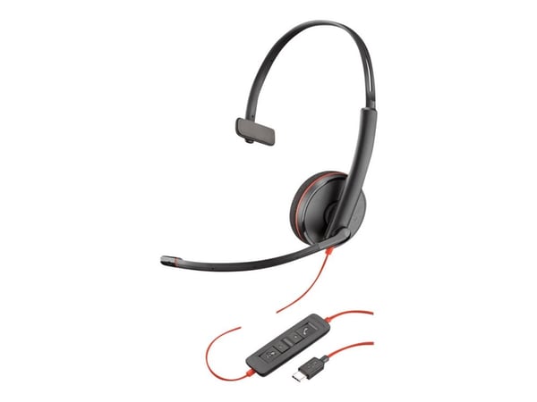 Poly Blackwire C3210 USB-C - 3200 Series - headset - på örat - kabelansluten - USB-C