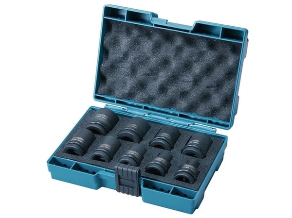Makita - Impact socket set - 9 deler - 1/2" - firkantet - firkantet