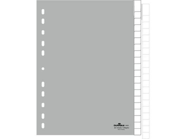 Durable 6443-10, Grå, Portrett, A4, 215 mm, 297 mm, 20 stykker