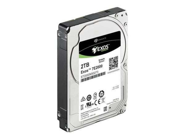 Seagate Exos 7E2000 ST2000NX0273 - Harddisk - 2 TB - intern - 2.5" SFF - SAS 12Gb/s - nearline - 7200 rpm - buffer: 128 MB