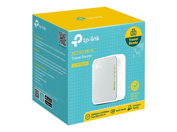 TP-Link TL-WR902AC - Trådløs ruter - Wi-Fi 5 - Dobbeltbånd