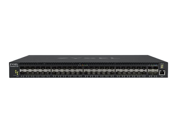 Zyxel XGS4600-52F - Kytkin - L3 - Hallinnointi - 48 x Gigabit SFP + 4 x 10 Gigabit SFP+ - monterbar på stativ