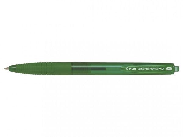 Pilot Super Grip G Retractable, Gjenfyllbar, Grønn
