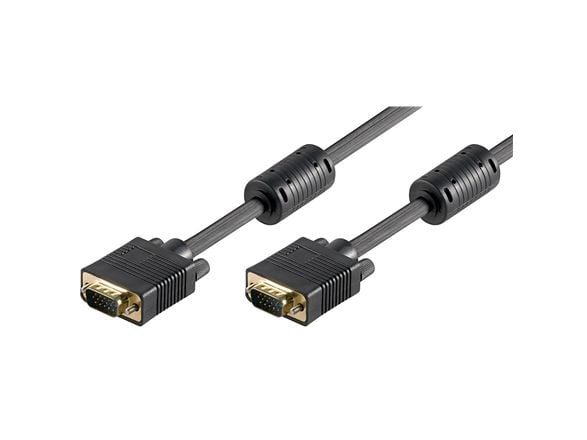 Goobay 68139, 15 m, VGA (D-Sub), VGA (D-Sub), Hankjønn, Hankjønn, Sort