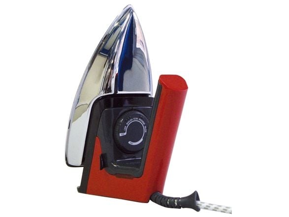ETA 7246 90000 - Tørt strykejern - såleplate: rustfritt stål - 1000 W - retro red/black