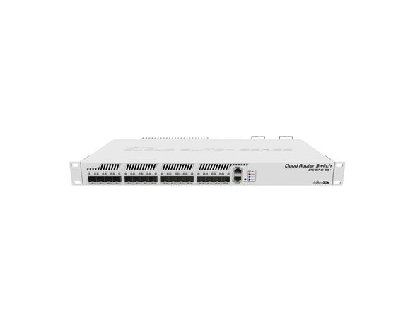MikroTik Cloud Router Switch CRS317-1G-16S+RM - Switch - L3 - Styrt - 16 x SFP+ + 1 x 10/100/1000 - rackmonterbar - AC 100 - 240 V