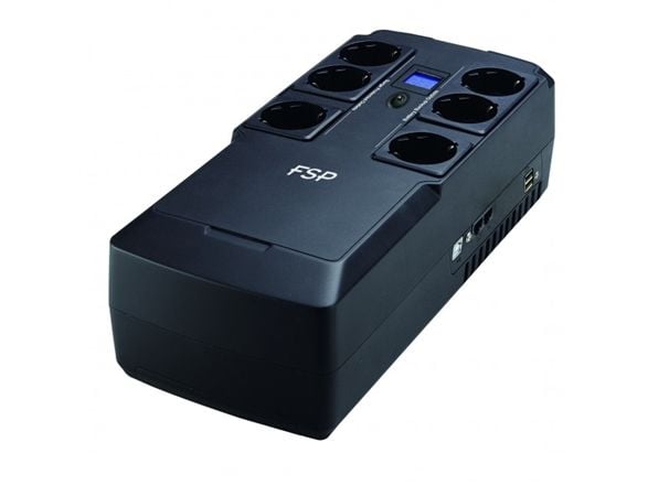 FSP NanoFit 600 - UPS - AC 220/230/240 V - 360 watt - 600 VA - 4.5 Ah - utgangskontakter: 6