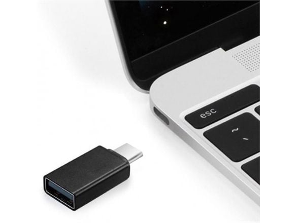 Gembird A-USB2-CMAF-01, USB Type-C, USB A-tyyppi, Musta