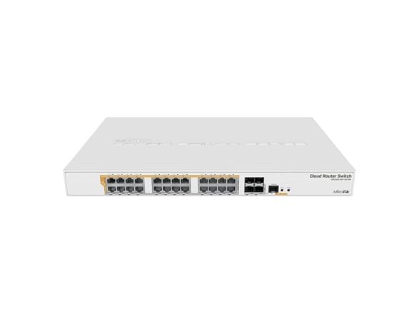 MikroTik Cloud Router Switch CRS328-24P-4S+RM - Switch - L3 - Administreret - 24 x 10/100/1000 (PoE) + 4 x 10 Gigabit SFP+ - monterbar på stativ - ...