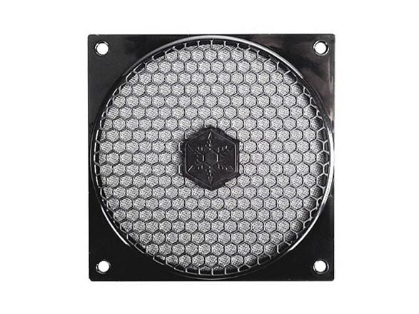Silverstone FF121B, Tuuletusritilä, musta, 120 x 120 x 4,68 mm, 20 g