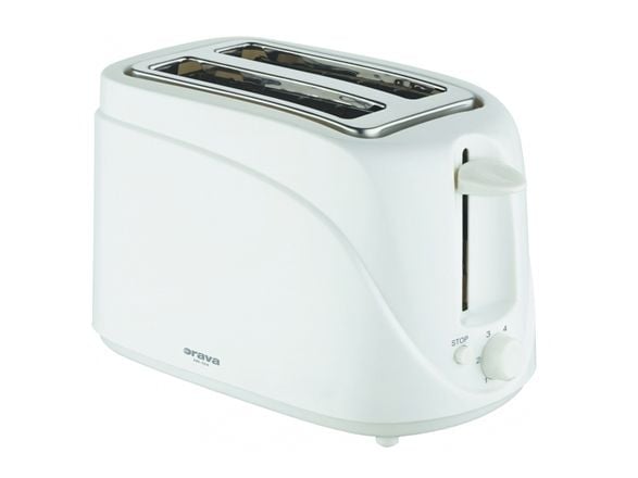Orava HR-104, 2 skiver, Hvit, 650 W, 230 V, 50 Hz, 250 mm