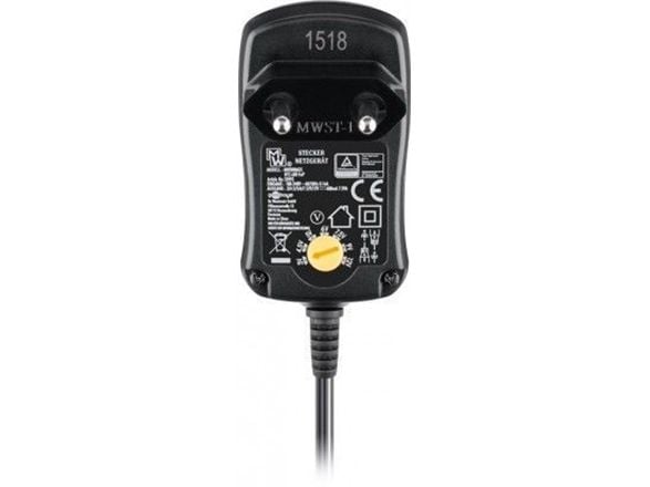 Goobay NTS 600 EuP MW 3N06GS, 12 V, 600 mAh, Sort, 109 g