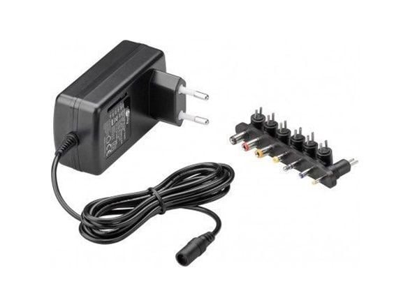 Goobay GB54799, Universell, Innendørs, 100/240 V, Overstrøm, Overbelastning, Kortslutning, Sort, RoHS