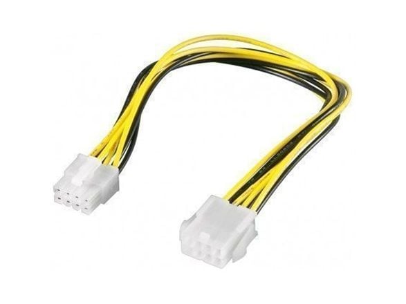 Goobay 51361, EPS 8-pin, EPS 8-pin, 0,28 m, Hankjønn, Hunkjønn, Rett