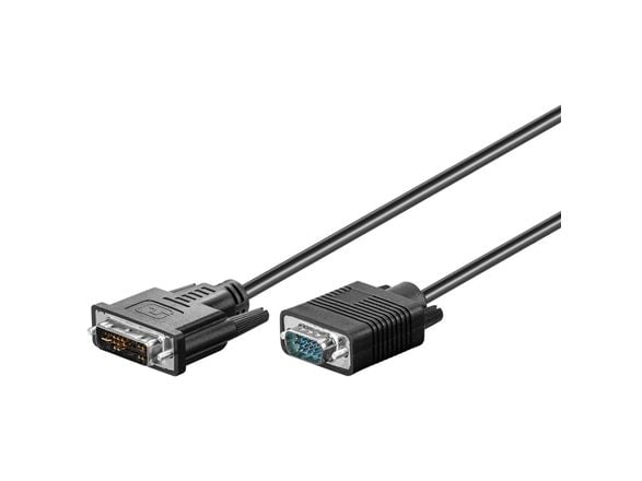 Goobay 50990, 2 m, DVI-I, VGA (D-Sub), Hankjønn, Hankjønn, Rett