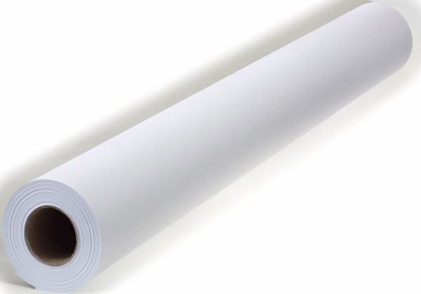 PPC-paper, kopipapir i rulle, Matt Ubestrøget, white, 80g/m2 620mm x 175.00m, A1 Kerne diameter: 76m - (2 stk.)