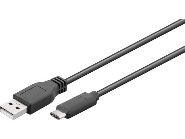 Goobay 55466, 1 m, USB C, USB A, USB 2.0, 480 Mbit/s, sortering
