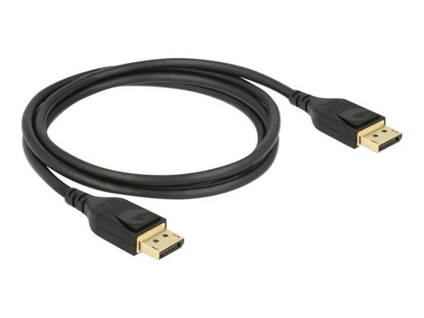 Delock DisplayPort-kaapeli 8K 60 Hz 1 m DP 8K sertifioitu (85658)