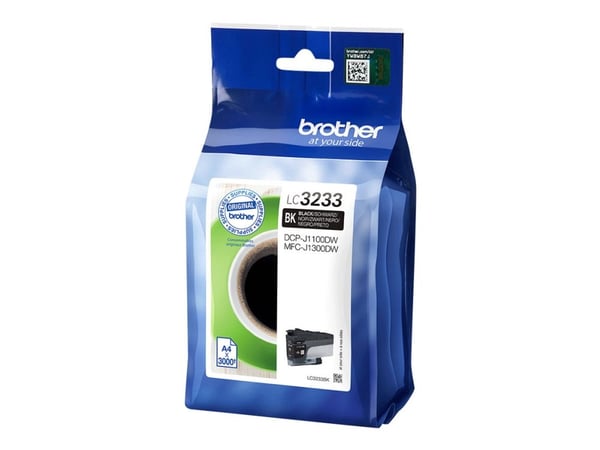 Brother LC3233BK, 3000 sivua, 1 kpl, Kertapakkaus